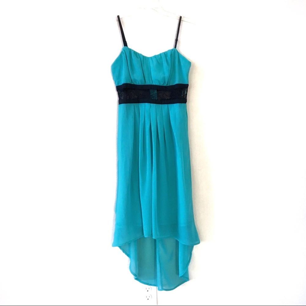 Jealous Tomato High-Low Spaghetti Strap Dress